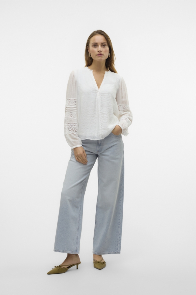 VMTIFFANI LS TOP WVN GA CE 10327968 SNOW WHITE